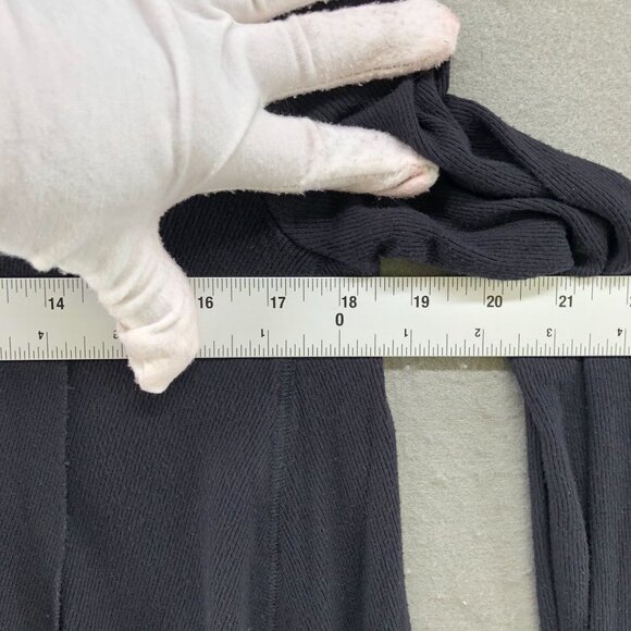 Free People Mock Neck Tunic Top XS Relaxed Jersey Knit Cut Out Asymmetric - Picture 10 of 11